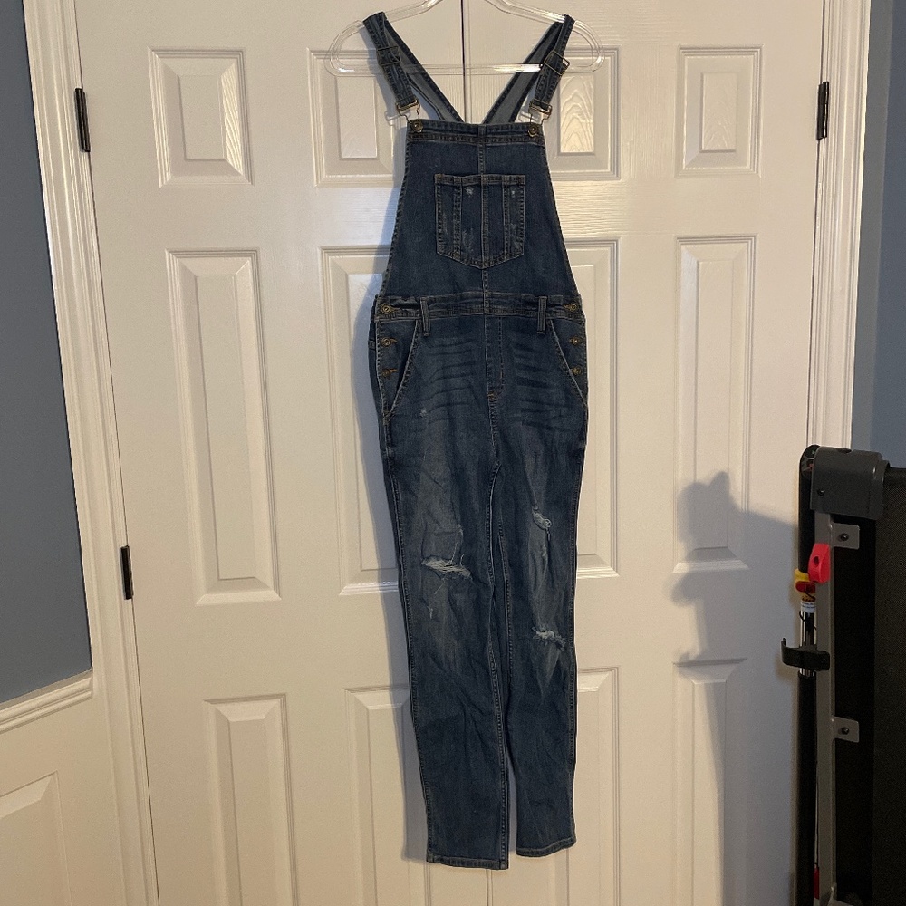 Distressed Overalls